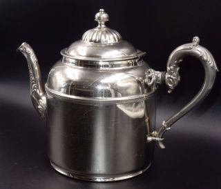 Manning Bowman & Co Nickel Plated Coffee Tea Pot Pat: Jan 24,  1899