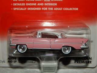 Johnny Lightning 1957 Lincoln Premiere - Pink - American Chrome - 2001 -