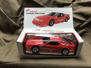 Vintage 1990 1/24 Scale Iroc Racing Dodge Daytona Red Model Toy