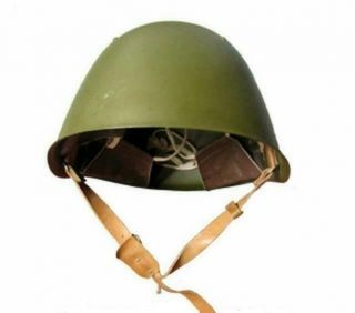 Russian Military Soviet Army Helmet Ssh68 Steel Nos Hat Ussr Rare
