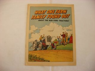 Vtg 1955 Ford Motor Co.  Farm Tractor Advertising Comic Book Watertown Wi