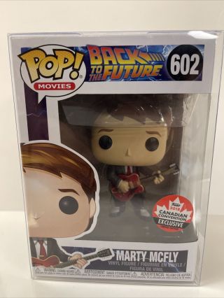 Funko Pop Marty Mcfly With Guitar Rare 2018 Canadian Convention Exclusive