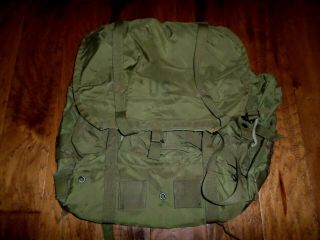 Vintage U.  S Military Alice Field Pack Od Green 1983 Backpack Large
