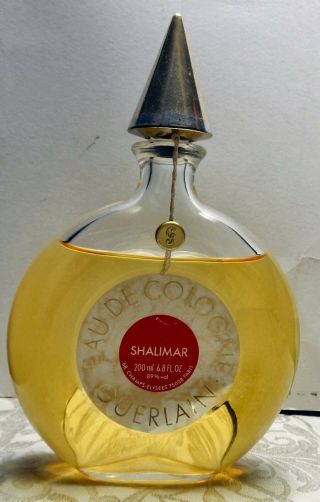 Vintage Formular Guerlain Shalimar Eau De Cologne 6.  8 Fl Oz 200ml 89