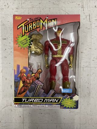 Talking Turbo Man Action Figure Funko 13.  5” Walmart Exclusive 2021 In Hand