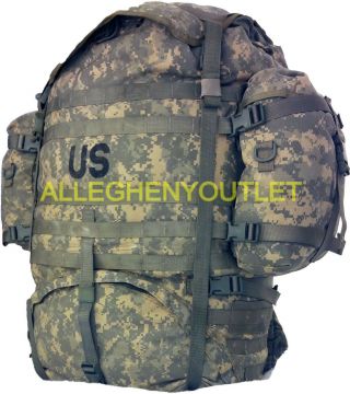 Complete Usgi Army Surplus Molle Acu Rucksack Backpack W/frame