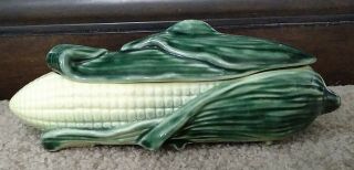 Vintage Stanford Ware Corn Butter Dish With Lid No Damages