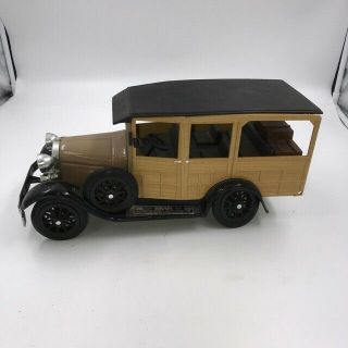 Jim Beam Woodie Station Wagon Car,  1929 Model A Ford Whiskey Decanter - 1983