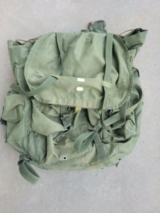 Us Army Lc - 1 Field Pack Combat Nylon Large Green Backpack