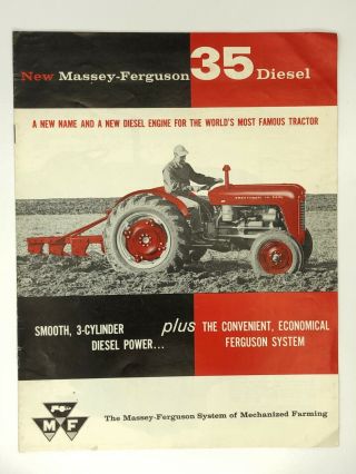 Massey - Ferguson Brochure 35 Diesel Tractor Name Engine