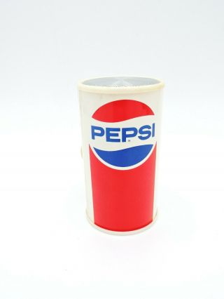 PEPSI - COLA Soda Can AM RADIO Transistor vintage plastic w/ speaker Pepsico 3