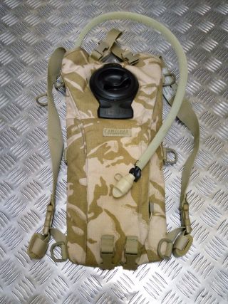 British Army Issue Camelbak Hydration System Dpm Or Desert Camo 2.  2l