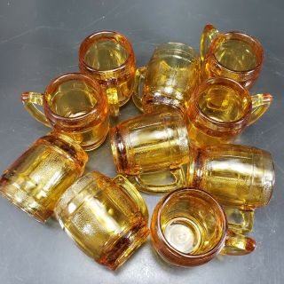 Whiskey Barrel Shot Glass Set Of 10 Vintage Barware Continental Can Company