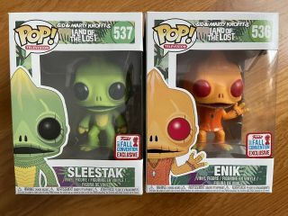 Funko Pop Land Of The Lost Sleestak & Enik 2017 Nycc Fall Convention Exclusive