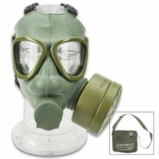 Yugoslavian M1 Nbc Protective Gas Mask Full Face With 60mm Filter,  Bag Full Kit