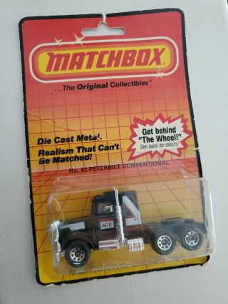 Matchbox Lesney 43 Peterbilt Conventional Semi Truck Die - Cast Ace Vintage Ace