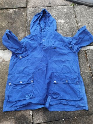 Swedish Snow Smock Parka Bush Craft Jacket Blue Xl Vintage Retro Renewal