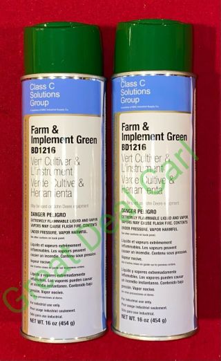 Farm Implement Green (john Deere) Spray Paint High Solids Great Coverage 2 Pack