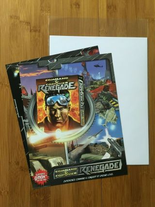 Command & and Conquer Renegade PC 2001 Vintage Print Ad/Poster Official Art Rare 2