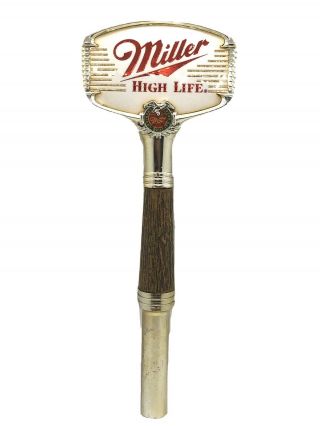 Rare Large Vintage Miller High Life Beer Keg Tap Handle - Ceramic