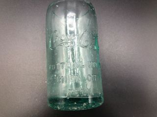Upcycled Union City Tn.  Coca Cola Soda Glass Approximately 4 1/4 " Tall