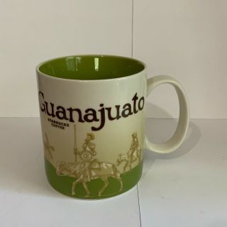 Starbucks Coffee City Collector Series Mug Green Guanajuato Mexico 16oz Cup