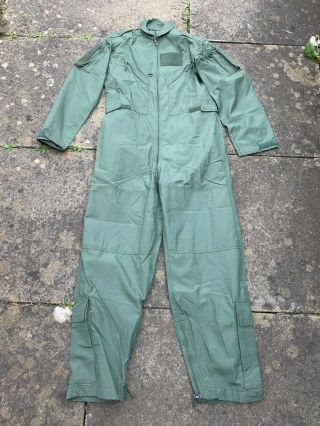 Royal Air Force Surplus Raf Air Crew Sage Green Coveralls Fr,  Nomex Boiler Suit
