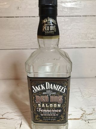 Jack Daniels Red Dog Saloon 750ml Empty Bottle - Rare Special Edition U.  S.  125th