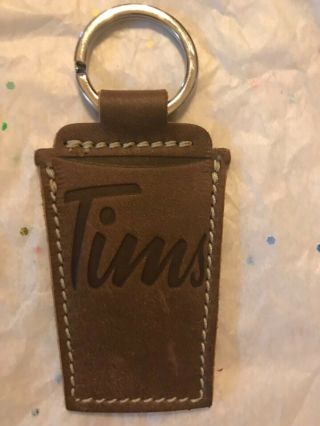 2021 Tim Hortons - Roots Leather Keychain -