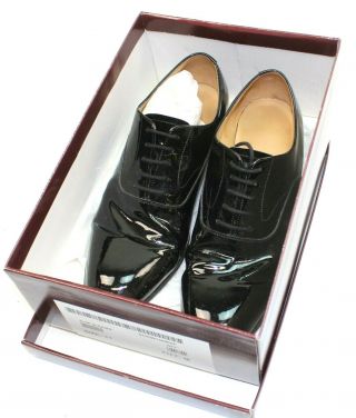 British Army / Raf Service Parade Shoes Patent Leather 11m (auc)