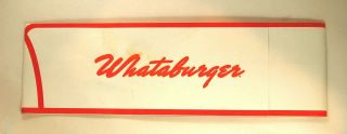 Whataburger 60th Anniversary Employee Uniform Hat Double - Sided Expandable 2