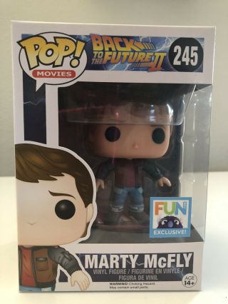 Funko Pop Movies Marty Mcfly Hoverboard 245 Back To The Future Fun Exclusive