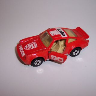 “matchbox” Superfast Sf - 3 Porsche Turbo Red W/matte Black Base Lesney