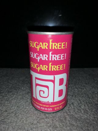 Vintage Tab Sugar Soda Pop Can Straight Steel Coca Cola Empty