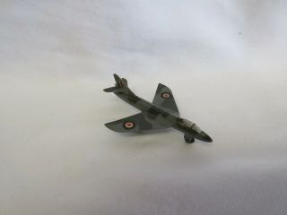 Dinky Toys Cast Metal Hawker Hunter Jet Fighter Plane 736 Near