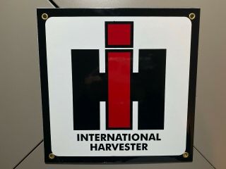 Ih International Harvester Porcelain Metal Sign