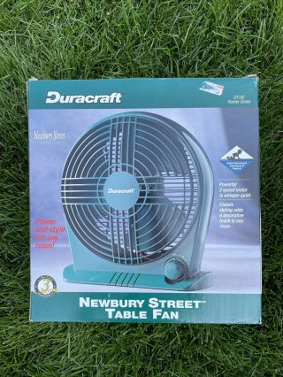 Duracraft Newbury Street Hunter Green 3 Speed Table Fan Dt - 52