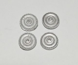 Matchbox 1 - 75 12mm Solid Metal Wheels X 4 For Military Models (12mm)
