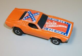 1:64 Hot Wheels 1970 Dixie Challenger 426 Hemi Mattel Hong Kong 1981 Orange Toy