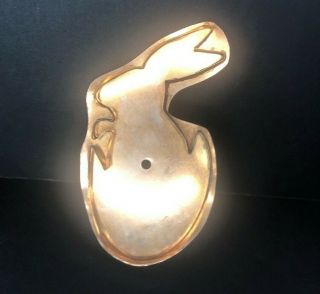 Vintage Martha Stewart By Mail Giant Copper Hatching Bunny Cookie Cutter 2