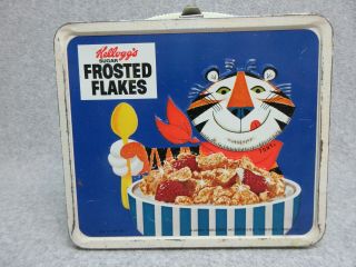 1969 Kelloggs Lunchbox C 8 Frosted Flakes,  Sugar Smacks,  Rice Krispies,  Tony Tiger