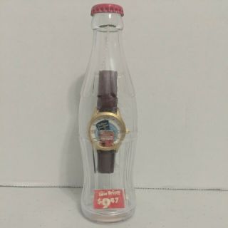 Nib Coca Cola Watch In A Plastic Bottle Bank Vintage 2002
