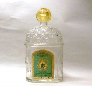 Vintage 1970 Empty Bottle Guerlain Eau De Cologne Imperiale Extra Dry 2oz