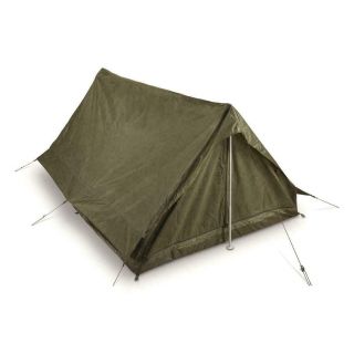 French Military Issue 2 Person Tent Army Surplus Shelter Pup F2 Tent