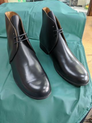 George Boots - Military - Black Leather - No Spurs Housing - New: Up To Size 13
