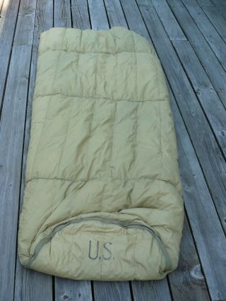 Vintage U.  S.  Military Down Sleeping Bag