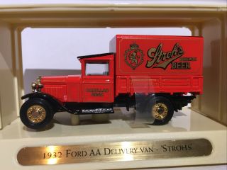 Matchbox Models Of Yesteryear 1932 Ford Aa “stroh’s” Beer Delivery Van