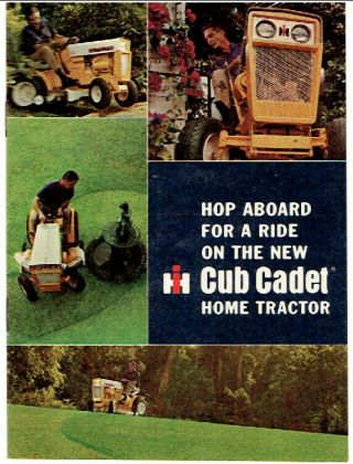 Cub Cadet 70 - 100 12page Advertisement