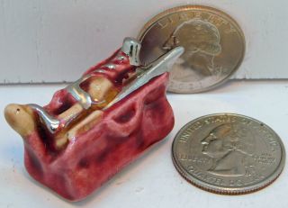 Arcadia Single Mini Miniature Salt And Pepper Shakers Safe Cracker Tool Bag