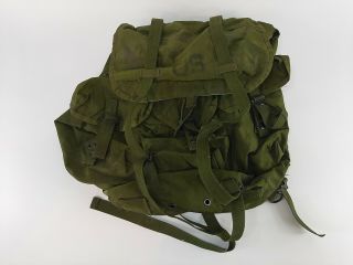 Vintage Us Military Army Combat Field Pack Large Rucksack Backpack Bag Green